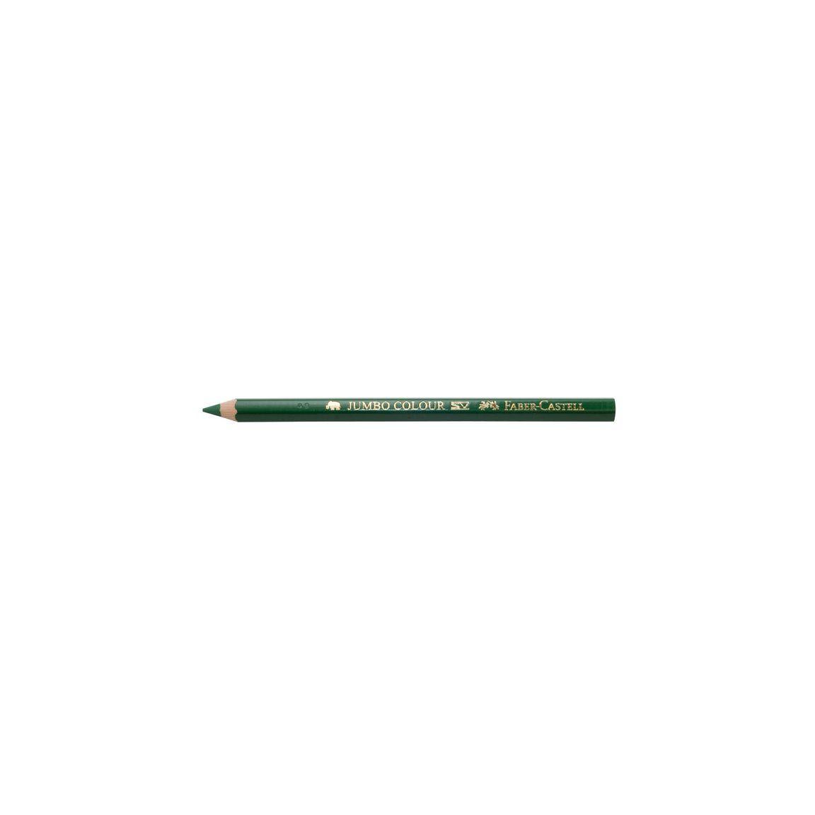 Colour pen FABER Jumbo dark green 12/pack