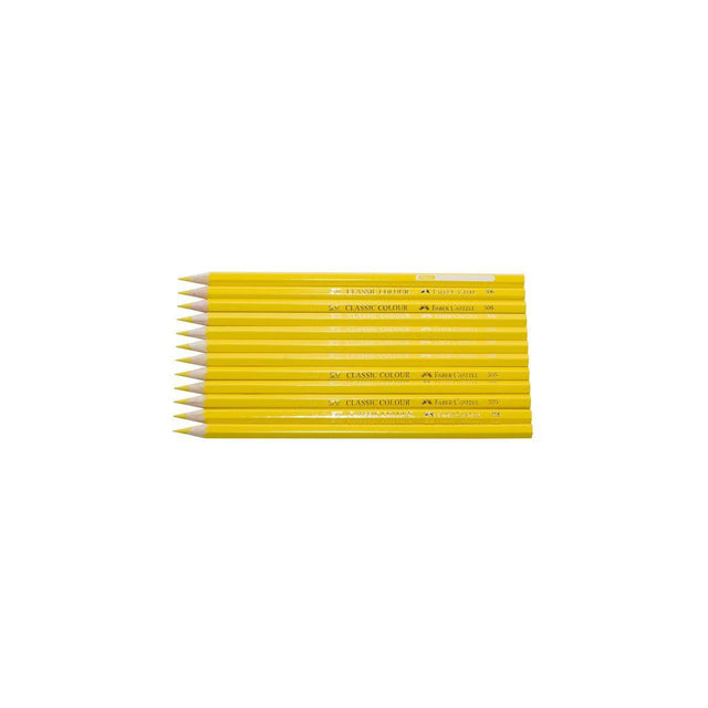FABER-CASTELL coloured pencil yellow 12/pack