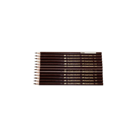FABER-CASTELL coloured pencil brown 12/pack