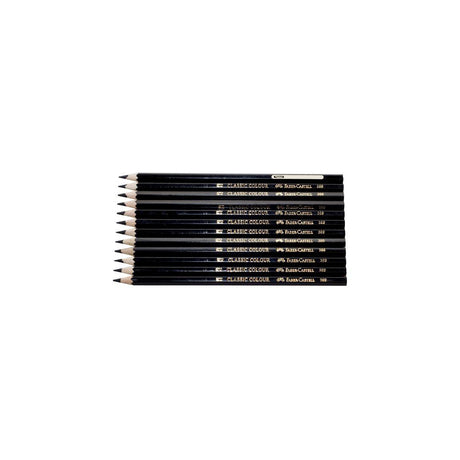 FABER-CASTELL coloured pencil black 12/pack