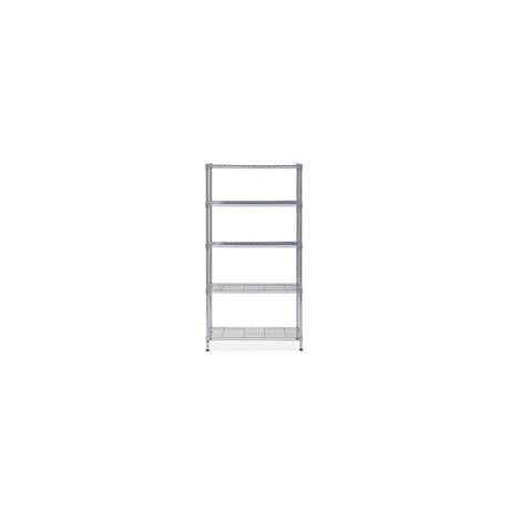 Shelf ALBA 5 shelves 200x90x35cm chrome