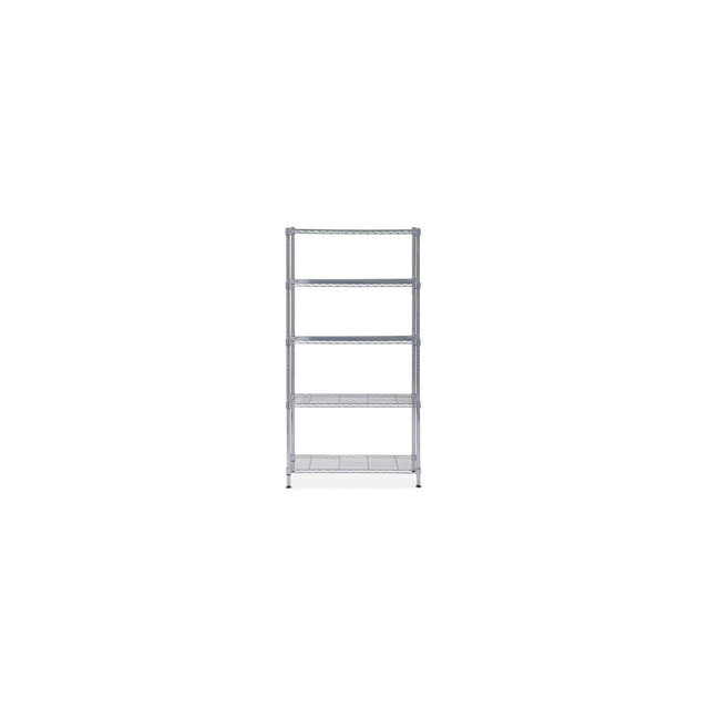 Shelf ALBA 5 shelves 200x90x35cm chrome