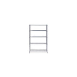 Shelf ALBA 5 shelves 200x120x35cm chrome