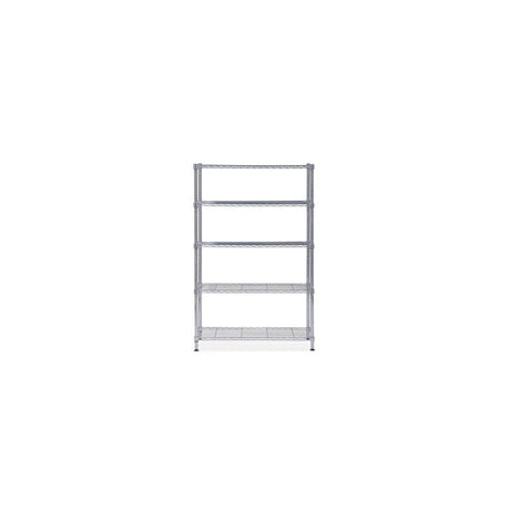 Shelf ALBA 5 shelves 200x120x35cm chrome