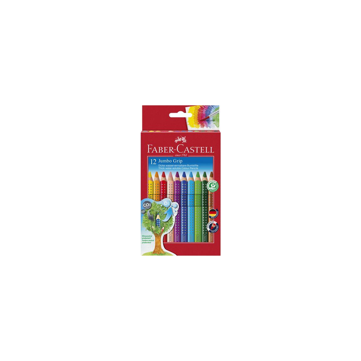 FABER Jumbo Grip coloured pencil 12 colours