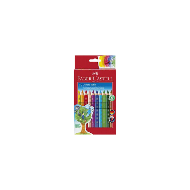 FABER Jumbo Grip coloured pencil 12 colours