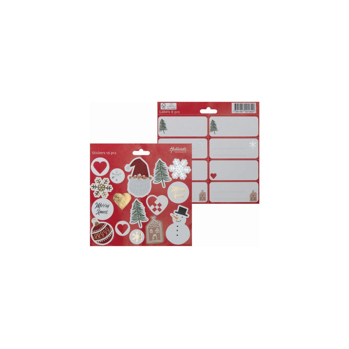 Christmas labels 150x150mm