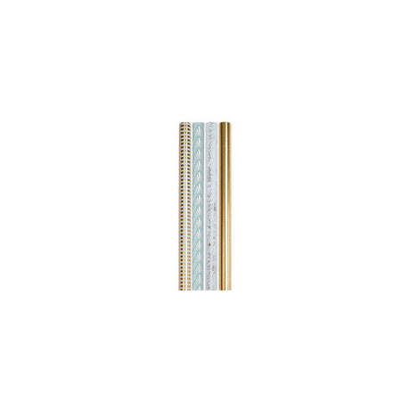 Gift wrap 70cmx2m metallic mix