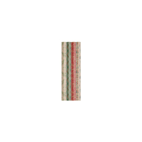 Christmas paper 70cmx4m kraft