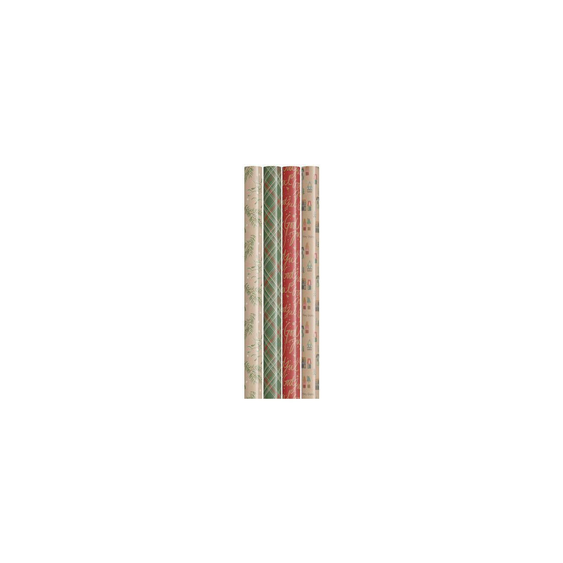 Christmas paper 70cmx4m kraft