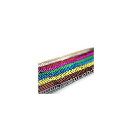 Corrugated cardboard metallic 6 strips x 8colours