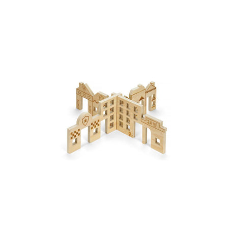 City of wood building set