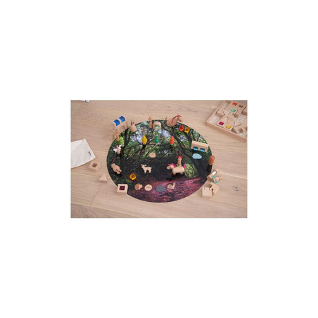Sensory play mat for light table forest