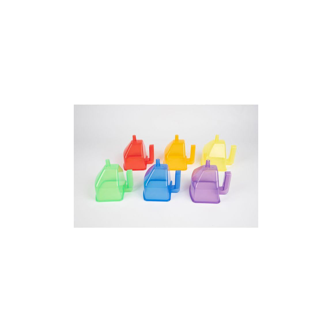 Transparent water funnel bucket colour 6/pc