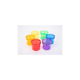Transparent magnifying glasses coloured 6/pc