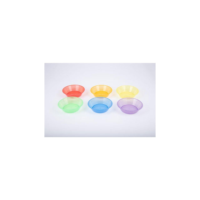 Transparent sorting bowl coloured 6/pc