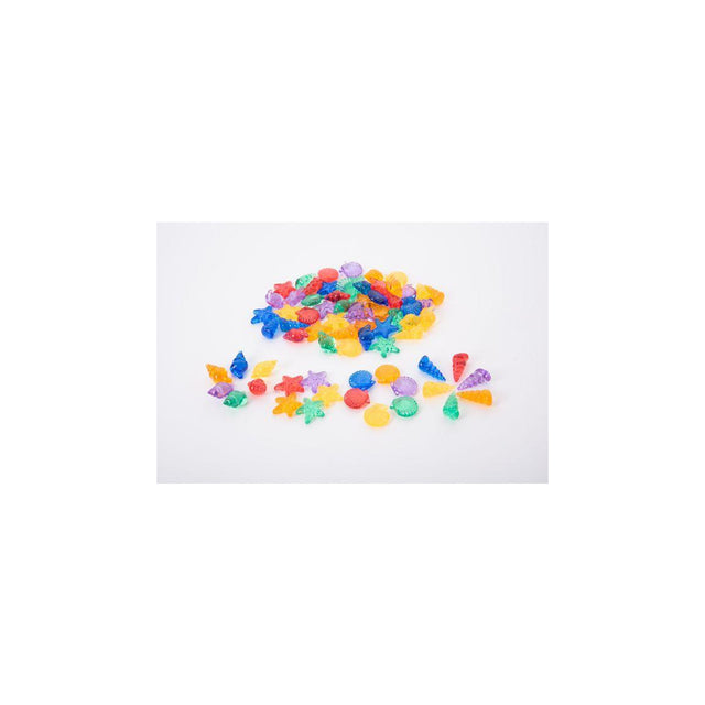 Transparent counting sorting shells 72/pack