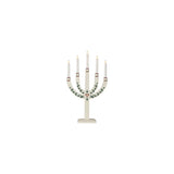 Electric candle holder 5 candles 35x61cm wood white