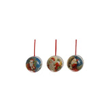 Decoration Christmas baubles paper 8cm 3/pack