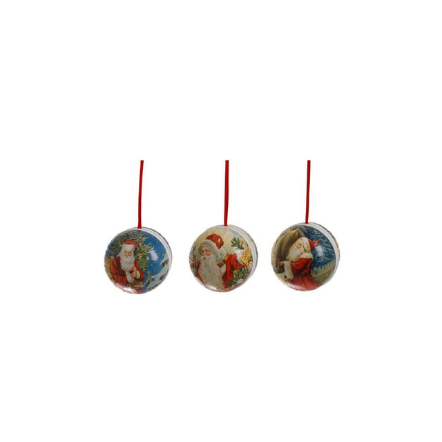 Decoration Christmas baubles paper 8cm 3/pack