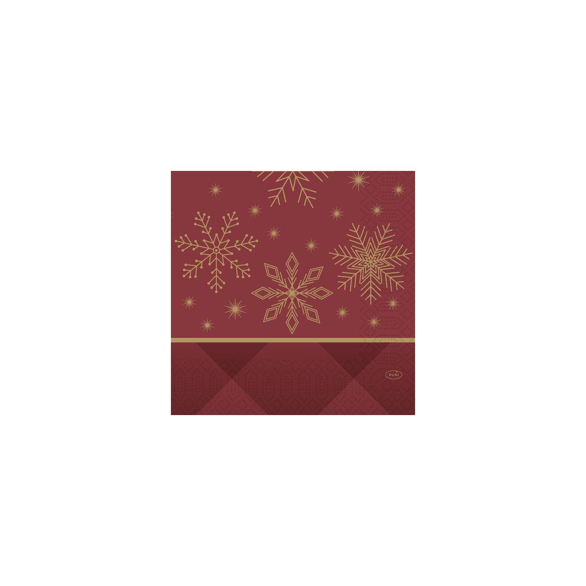 Napkin DUNI Rhombus 3-l 33cm red 50/pack