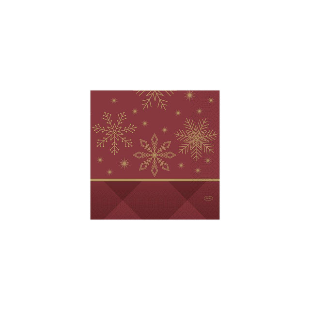 Napkin DUNI Rhombus 3-l 33cm red 50/pack
