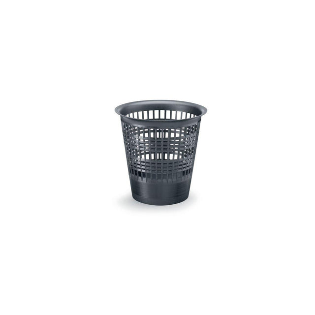 Wastepaper basket DURABLE economy 13L w.grey