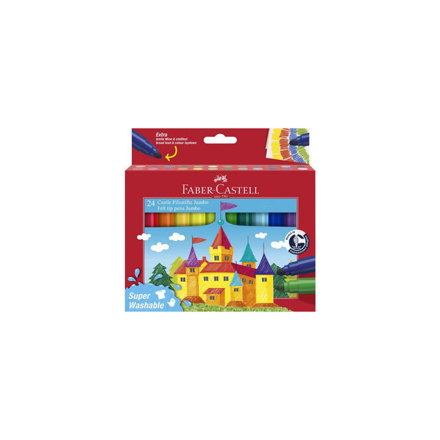 Jumbo fibre pen FABER CASTELL 24/pc
