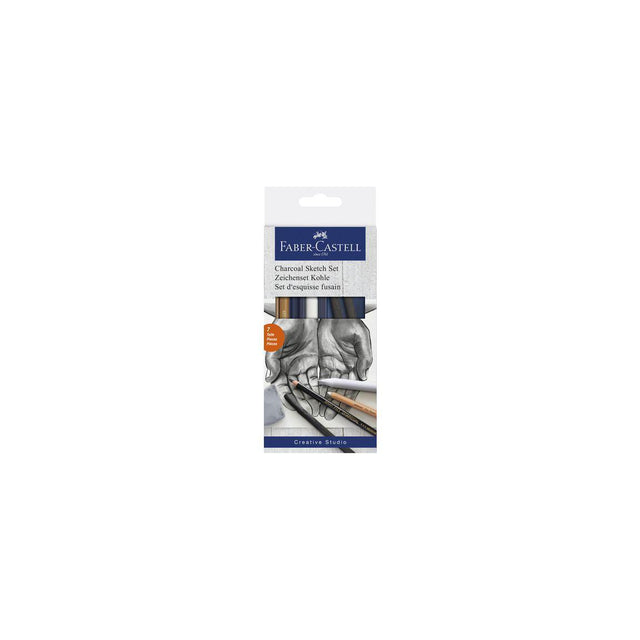 Ski pencils Faber Castell carbon 6/pack