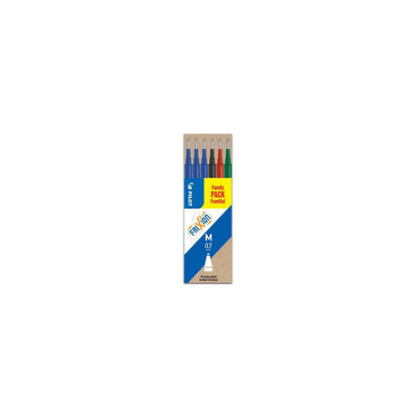 Refill PILOT Frixion 0,7mm 4-colours 6/pc