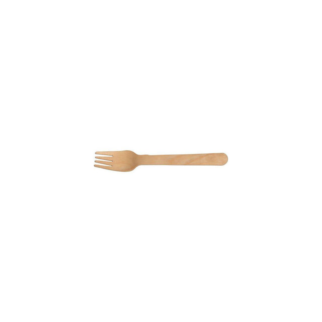 Cutlery Fork waxed wood 16cm 100/pc