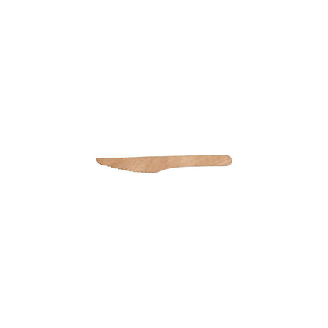 Cutlery Knife waxed wood 16cm 100/pc