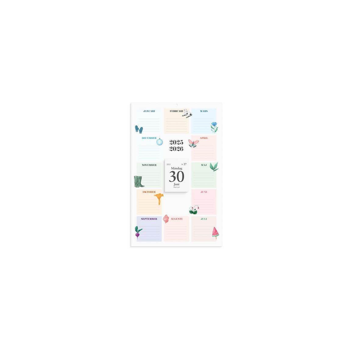Wall calendar Class diary 25/26