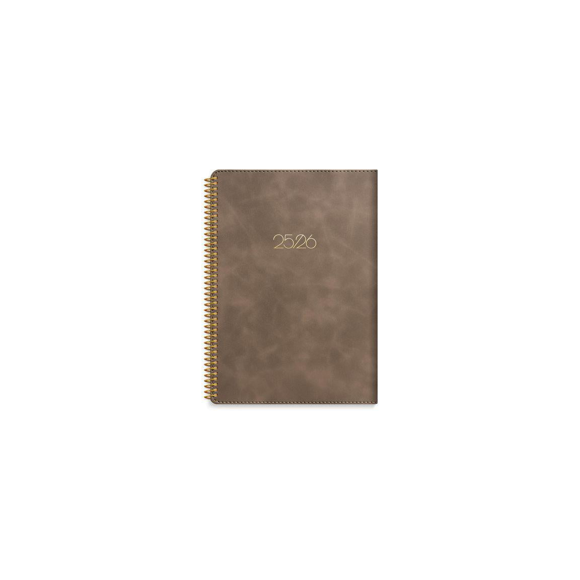 Calendar Study Twist mocca A5 25/26