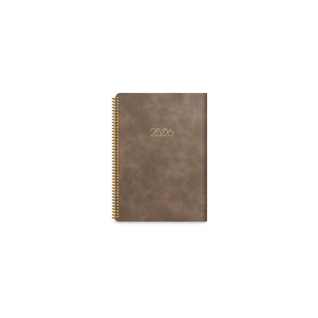 Calendar Study Twist mocca A5 25/26