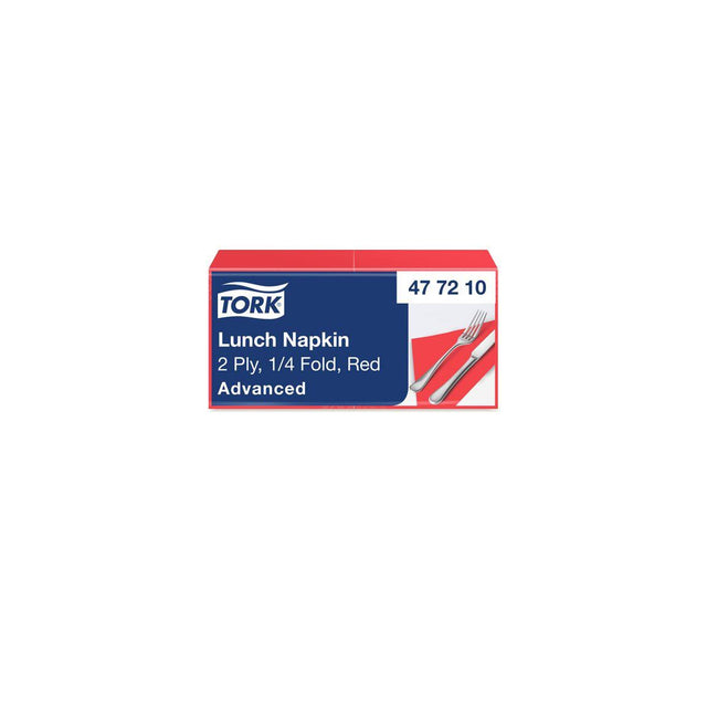 Napkin TORK Lunch 2-ply red 200/pack