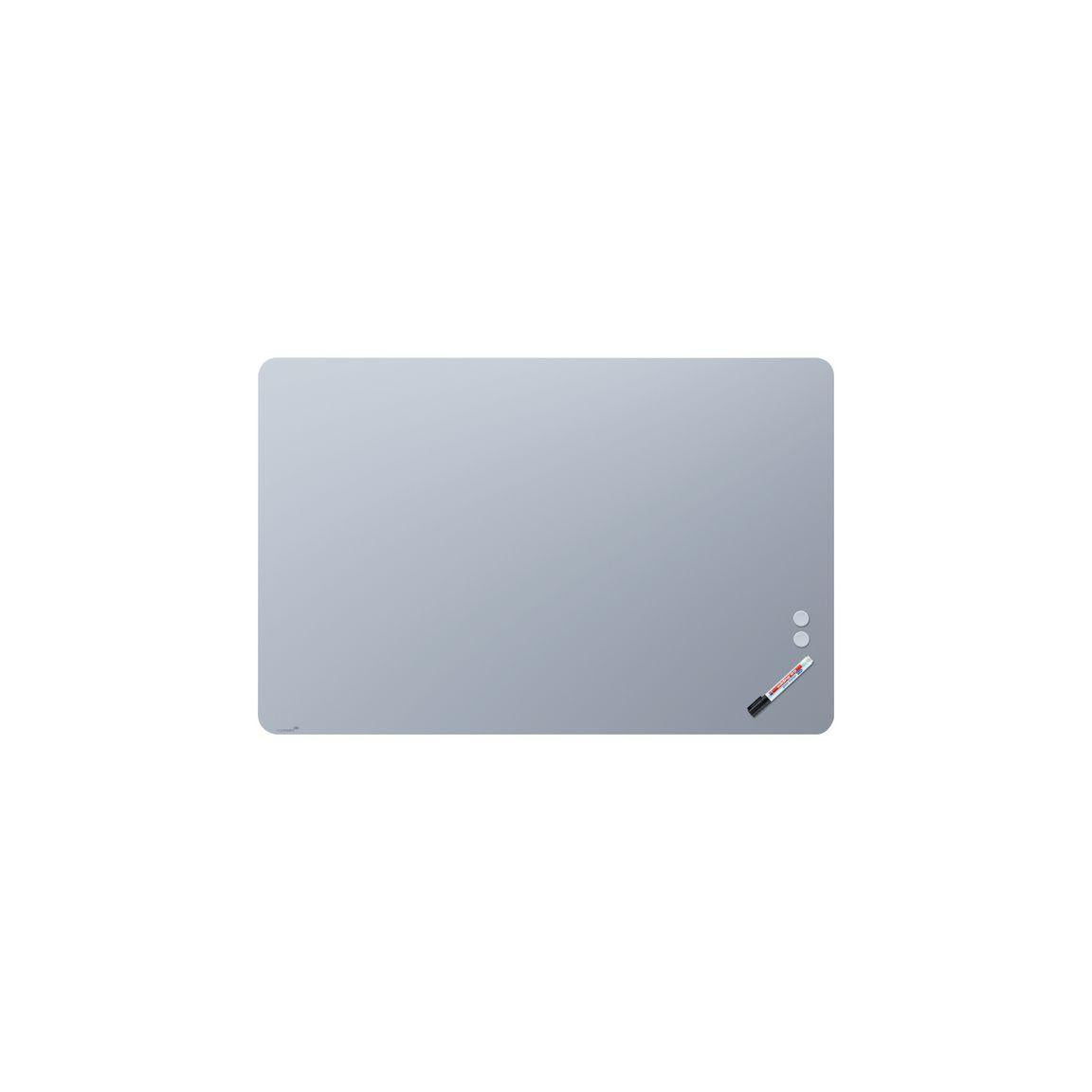 Glass board LEGAMASTER r.hörn 100x150cm bl