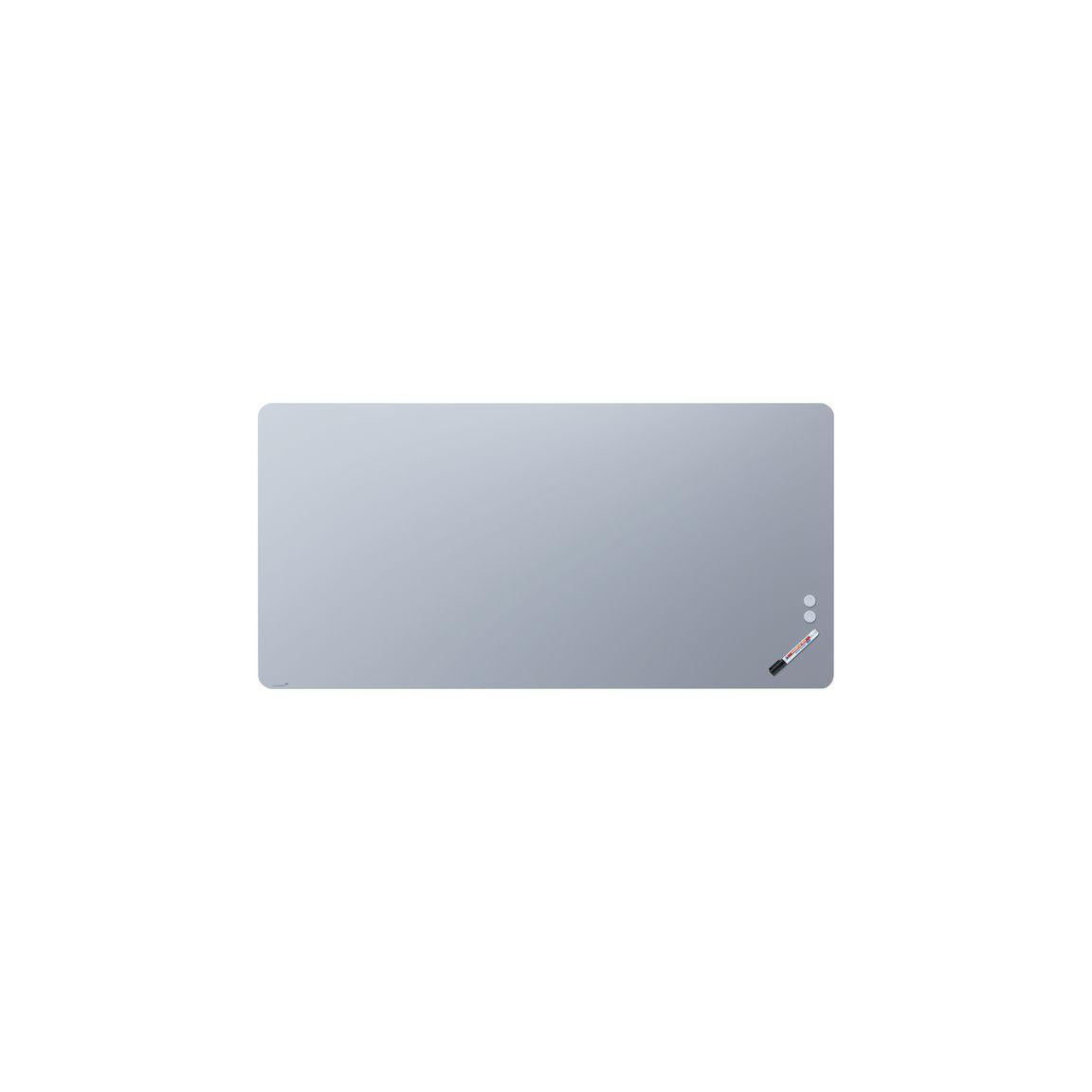 Glass board LEGAMASTER r.hörn 100x200cm bl