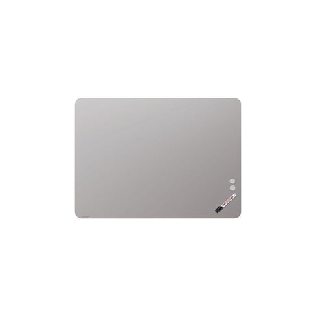 Glass board LEGAMASTER r.corner 90x120cm grey