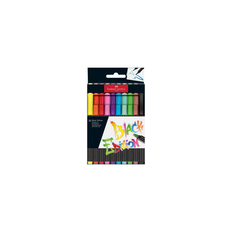Fibre pen Black Edition 10/pc