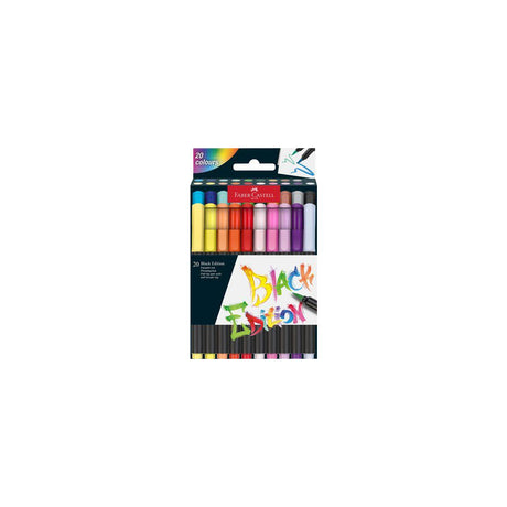 Fibre pen Black Edition 20/pc