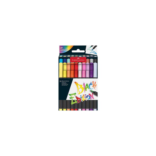Fibre pen Black Edition 20/pc