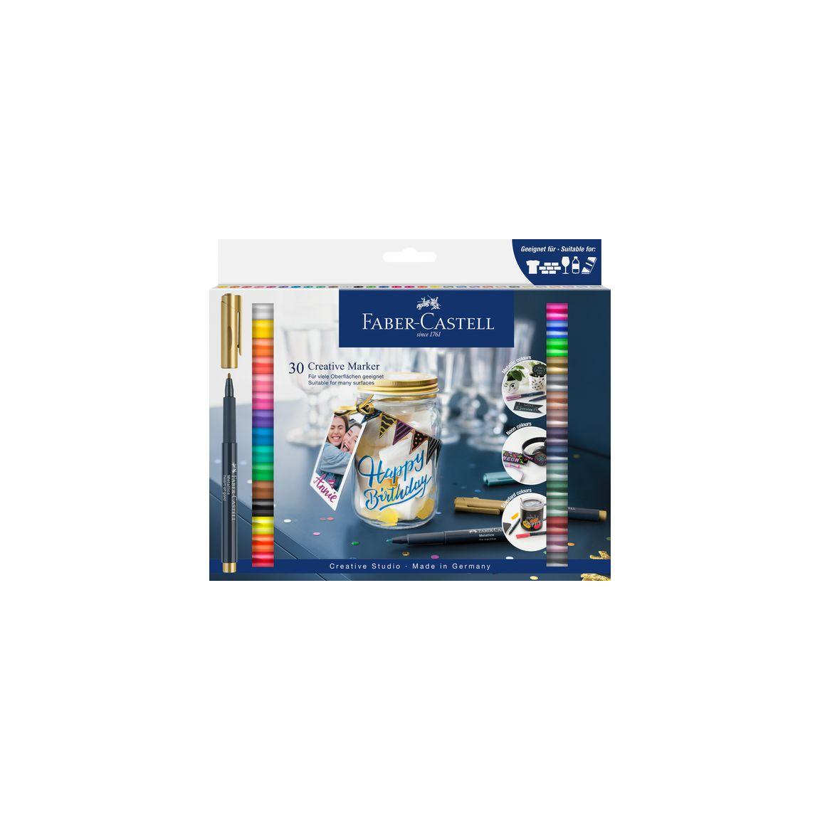 Fibre pen FABER CASTELL Creative 30/pc