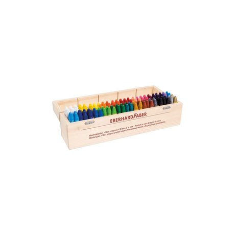 Wax crayons FABER wooden box sorted 100/p
