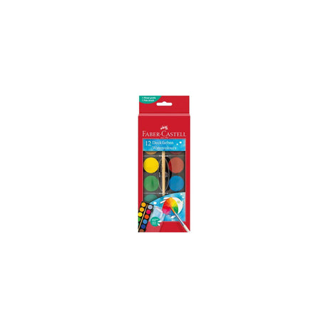 Watercolour FABER 12 colours incl brush