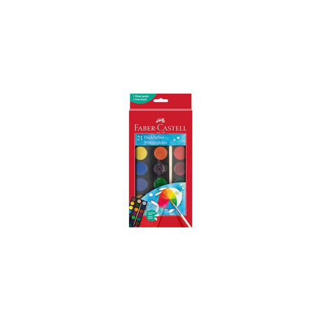 Watercolour FABER 21 colours incl brush