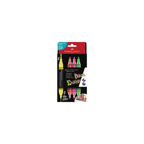 Fibre pen shake&Paint neon 4/pc