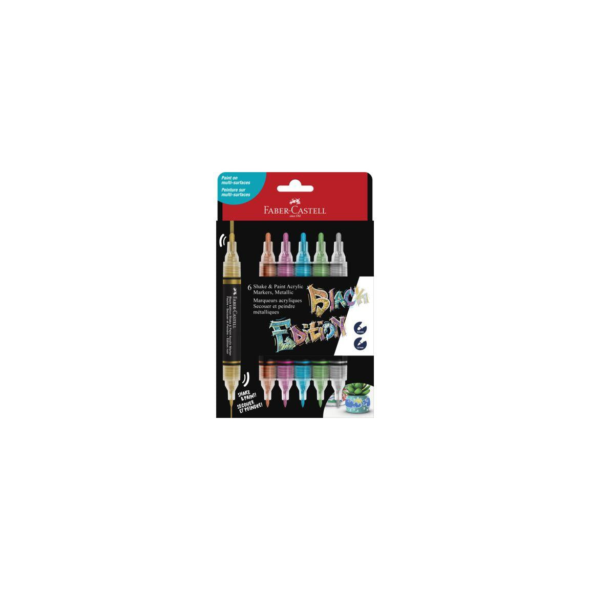 Fibre pencil shake&Paint classic 6/pc