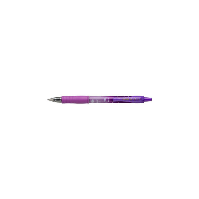 Gel pen PILOT Bubble purple G-2 0,7 blue