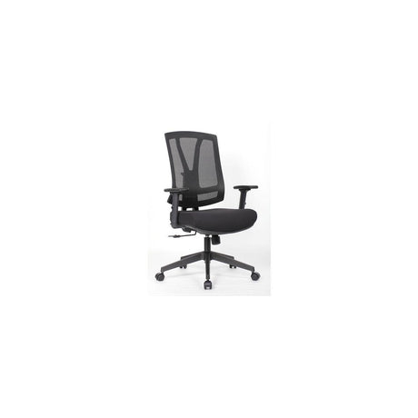LYRECO Orion mesh black plastic chair